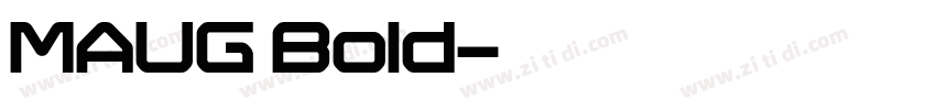 MAUG Bold字体转换
